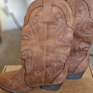 Brown Western Cowboy Boots